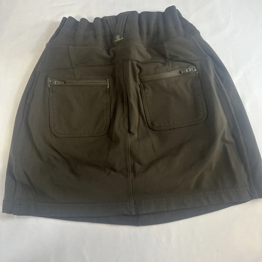 Athleta‎ Green Cotton Skort Skirt Pockets Small S Tennis Golf Pickleball